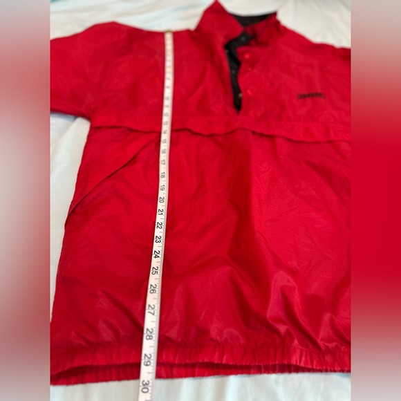 Vintage 90’s Harvard Square Smirnoff Mens Large Red Embroidered Logo Windbreaker - Picture 4 of 13